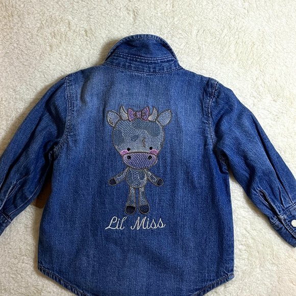 Old Navy Denim shirt 12-18 mos Customizable - Picture 1 of 8